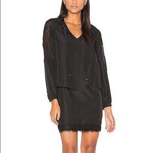 IKKS | Paris Long Sleeve Lace Hem Wrap Dress Sz 36